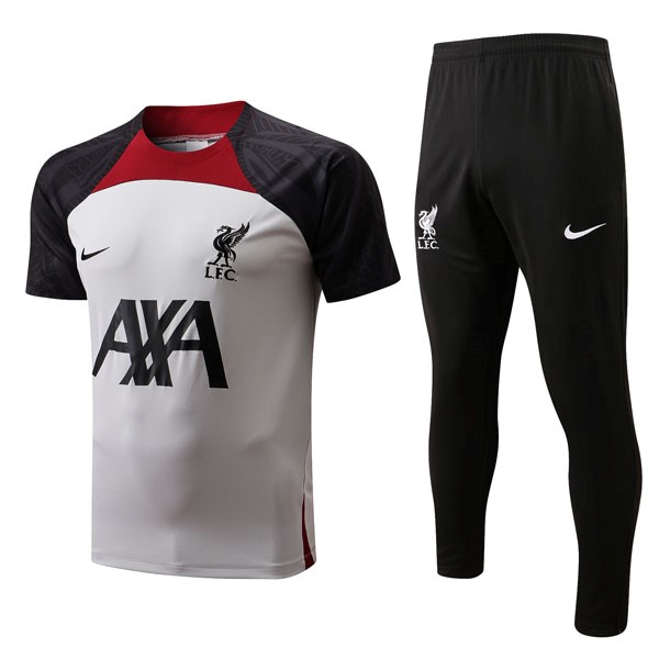 Camiseta Liverpool Conjunto Completo 2022 2023 Blanco